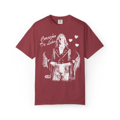 Lion Heart White Ink COMFORT COLORS - FREE SHIPPING