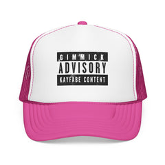Gimmick Advisory Trucker Mesh Foam Cap