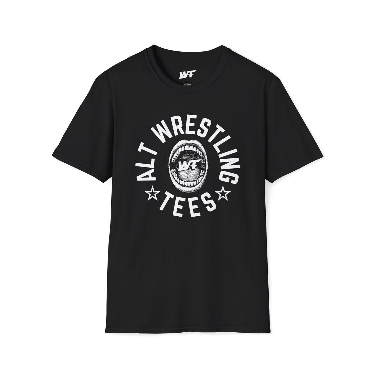 Alt Wrestling Tees Logo Tee White Ink
