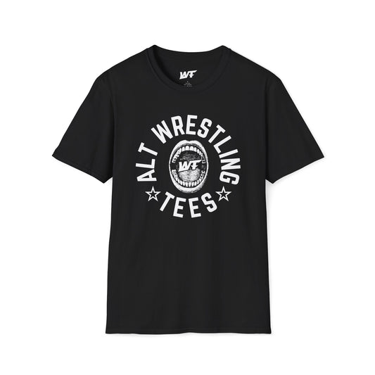 Alt Wrestling Tees Logo Tee White Ink