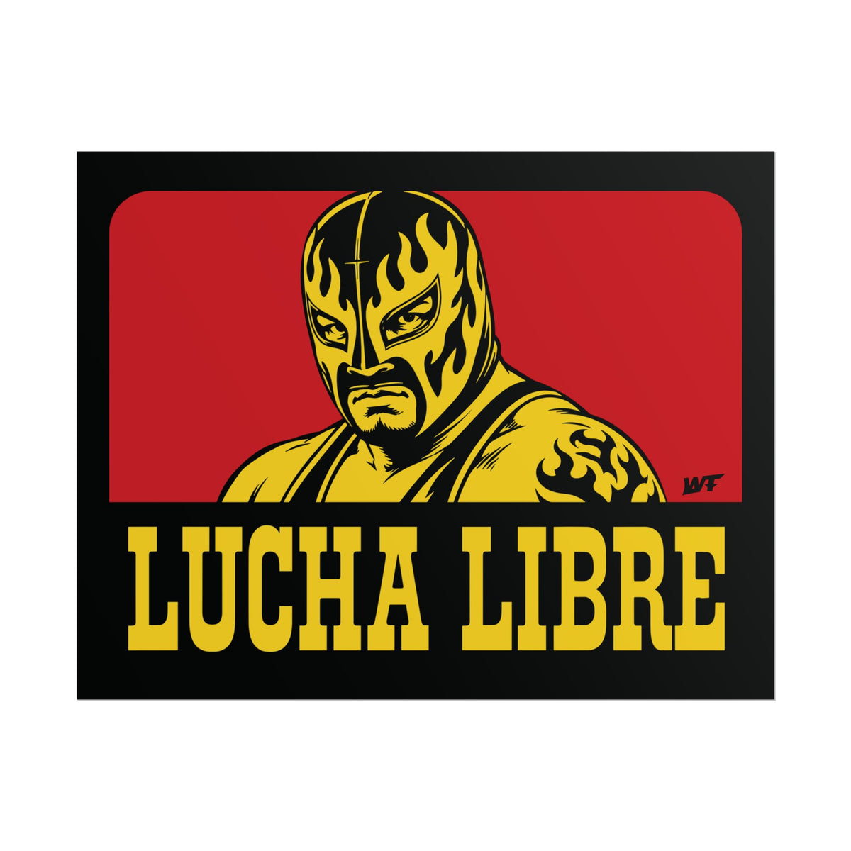 Lucha Work yellow 14x11 Rolled Poster Semi Gloss Finish
