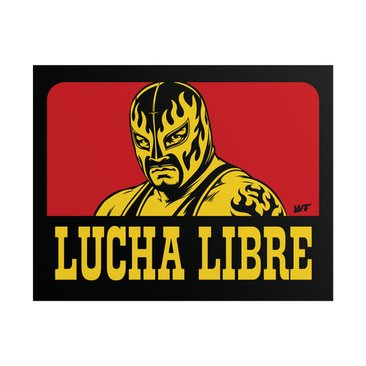 Lucha Work yellow 14x11 Rolled Poster Semi Gloss Finish