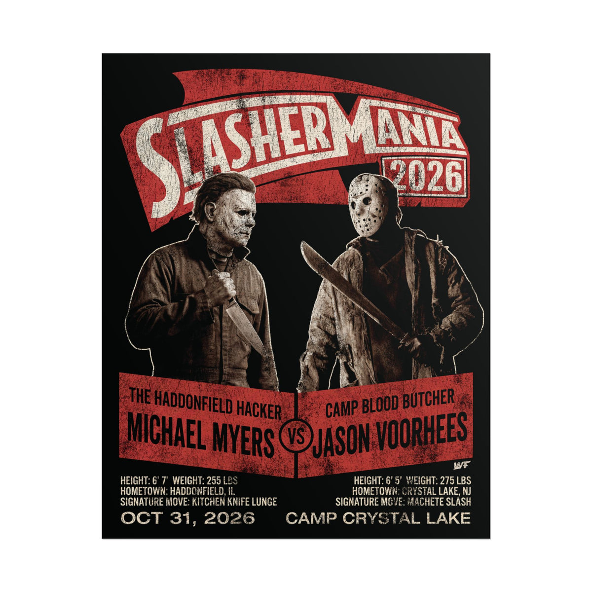Slasher Mania Camp Crystal Lake 16x20 Rolled Poster Semi Gloss Finish