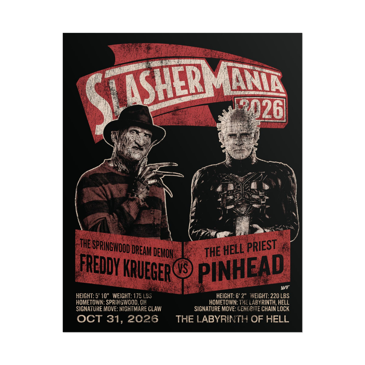 Slasher Mania Labyrinth of Hell 16x20 Rolled Poster Semi Gloss Finish