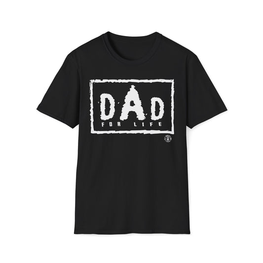 Dad for Life Tee White Ink