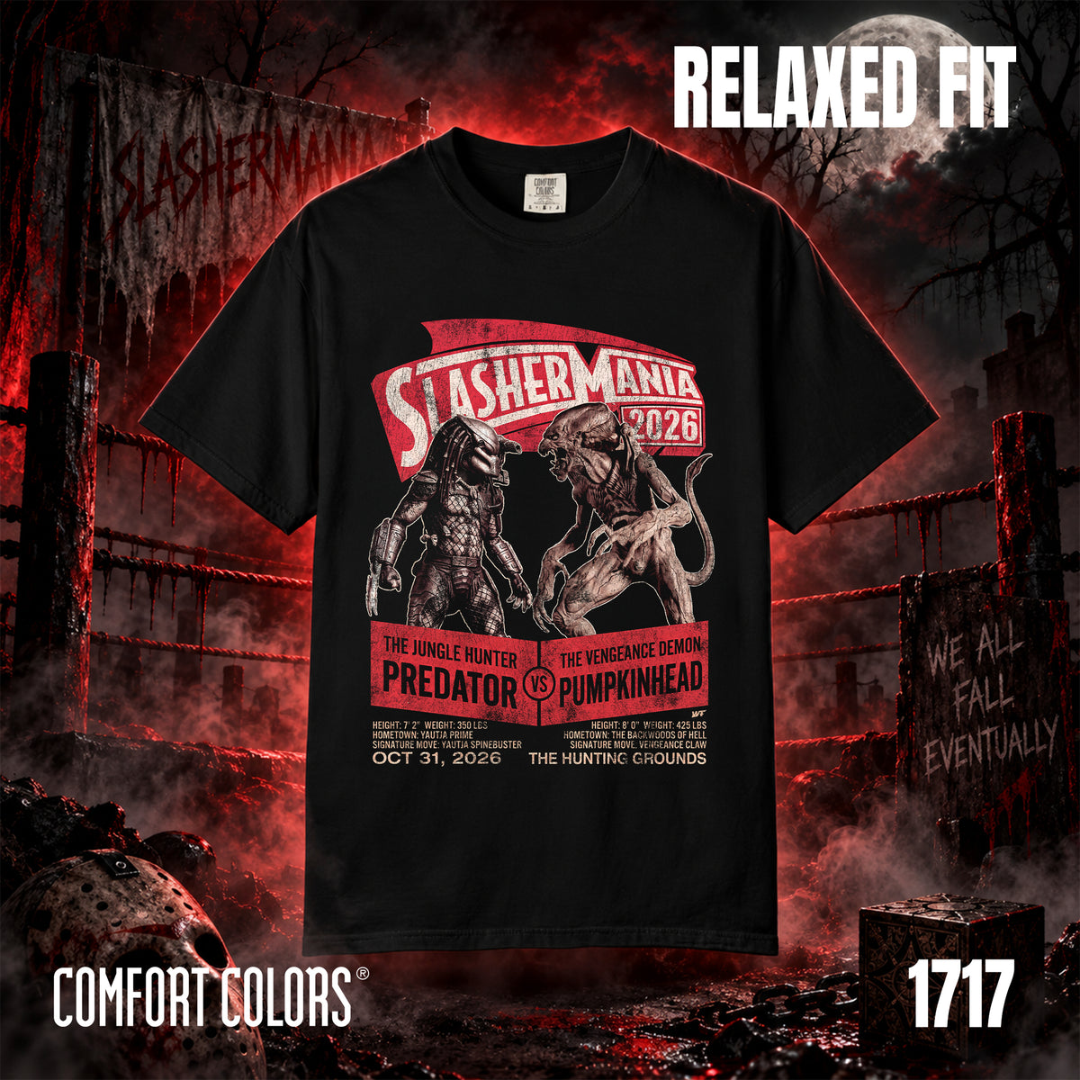 SlasherMania The Hunting Grounds COMFORT COLORS - FREE SHIPPING