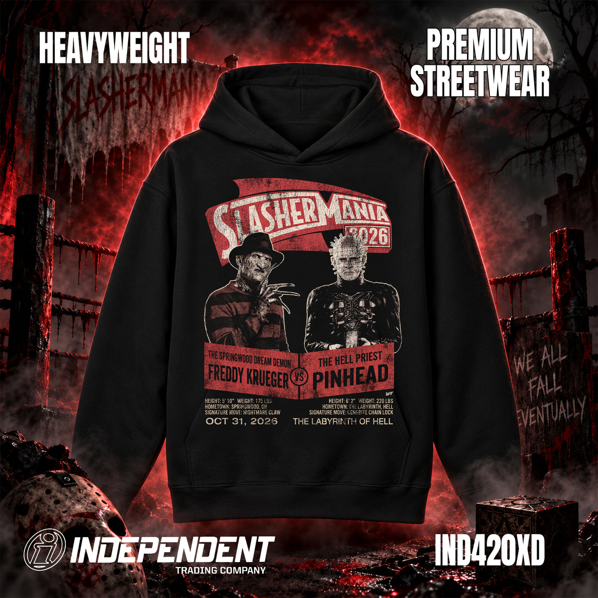 SlasherMania Labyrinth of Hell Hoodie - FREE SHIPPING