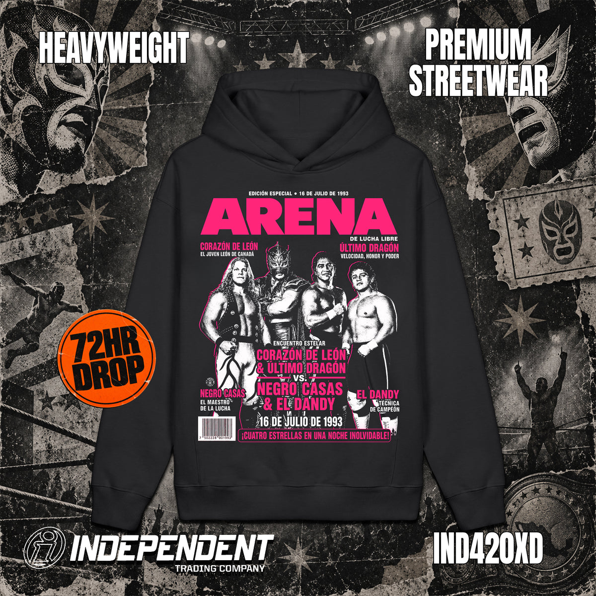 Tag Match Pink Hoodie - FREE SHIPPING