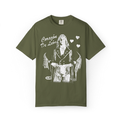Lion Heart White Ink COMFORT COLORS - FREE SHIPPING